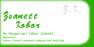 zsanett kobor business card